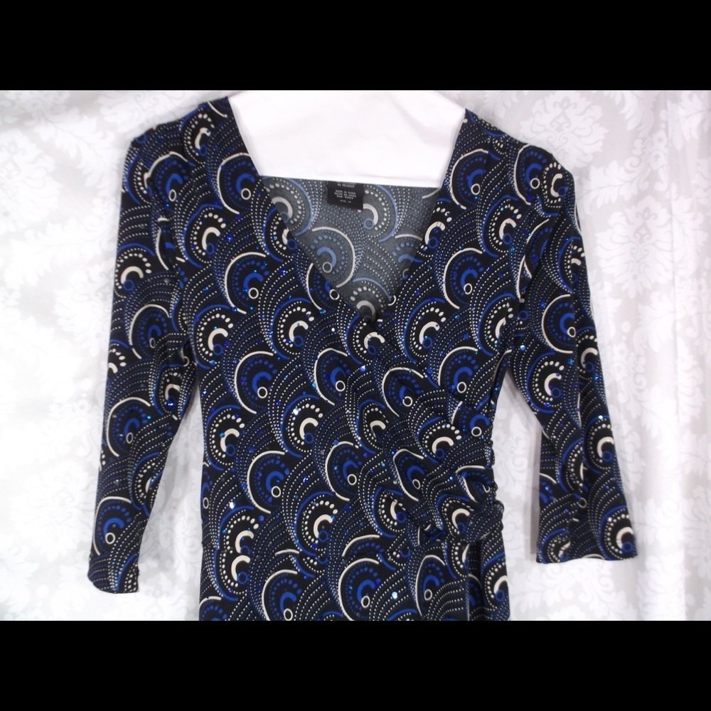 Speechless Faux Wrap dress V Neck 14